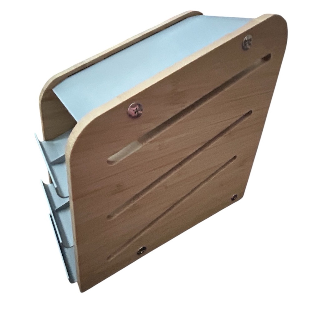 Bamboo Coffee Pod Holder with Stainless Steel Accents